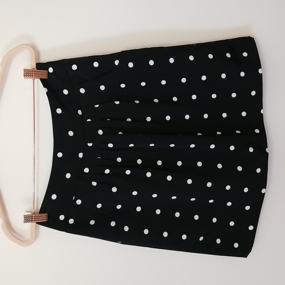 Worthington petite black polka dot skirt, size 4P - Picture 3 of 12